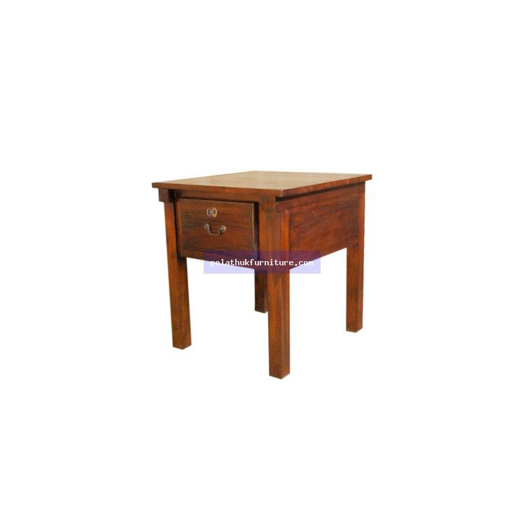 Plain 1 Drawer Lamp Table Indonesia Furniture