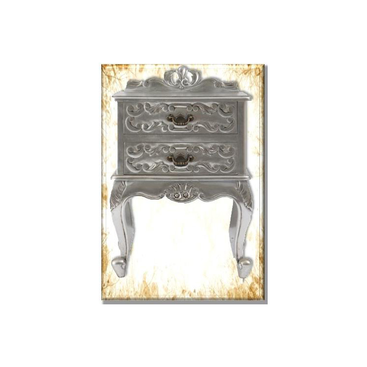 Rococo Bedside 2 Drawer Indonesia Furniture