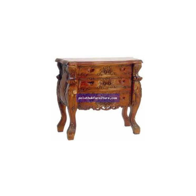 Rococo Wide Chest 3 Drawer Indonesia Furniture