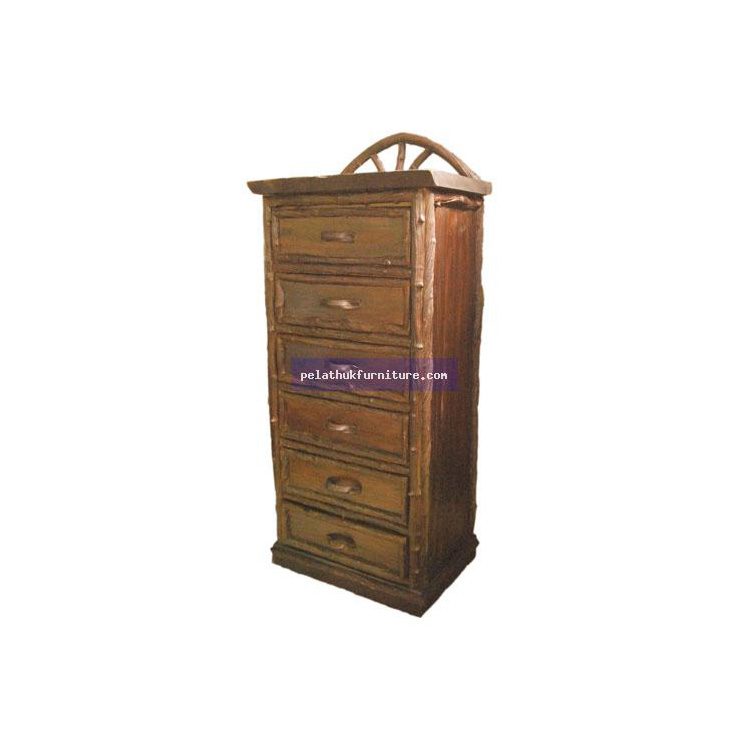 Root 6 Drawer Tall Chest Indonesia Furniture