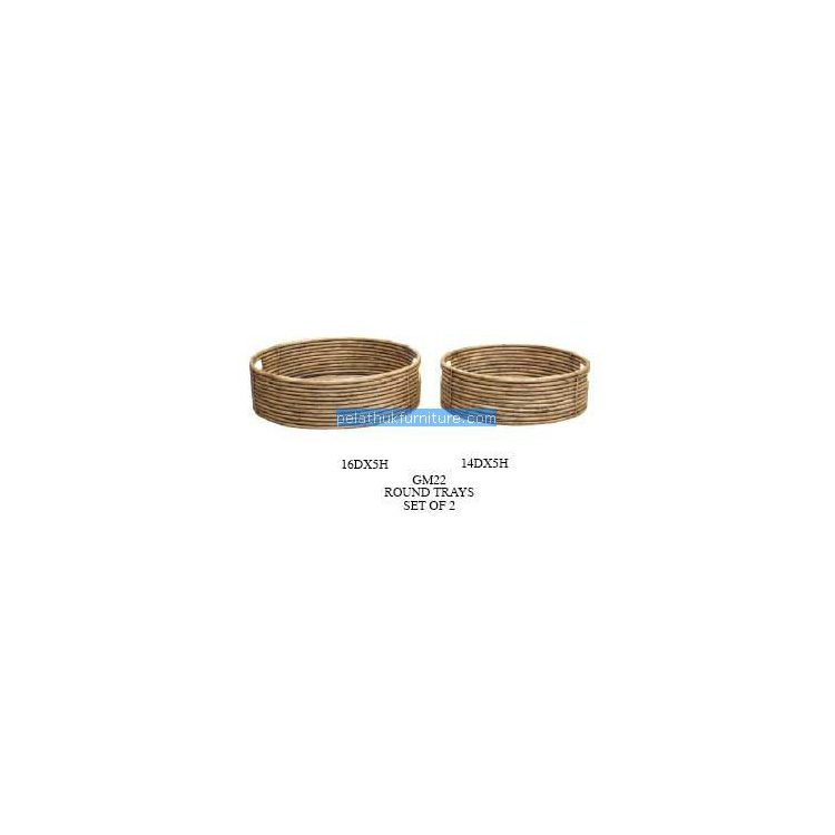 Dound Trays set of 2 Indonesia Furniture