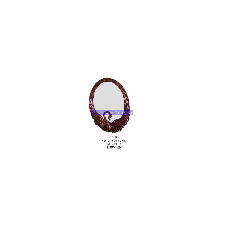 Swan Carved Mirror Indonesia Furniture