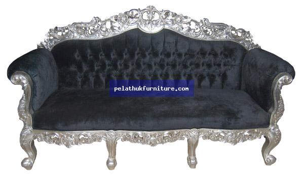 Silver Frame 3 Seater sofa Indonesia Furniture