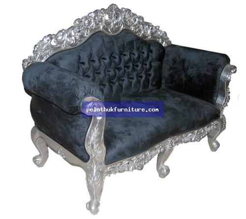 Silver frame 2 Seater Sofa Indonesia Furniture