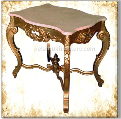 Turtle Table with Marble Top. Indonesia Furniture