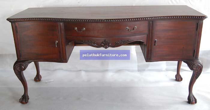 Two Door One Drawer Writing Table Indonesia Furniture