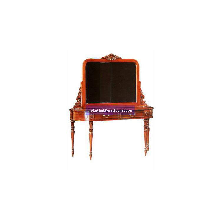 Two Drawer Dressing table with Mirror Indonesia Furniture