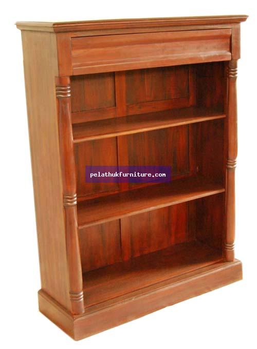 Victorian Open Bookcase Low Indonesia Furniture