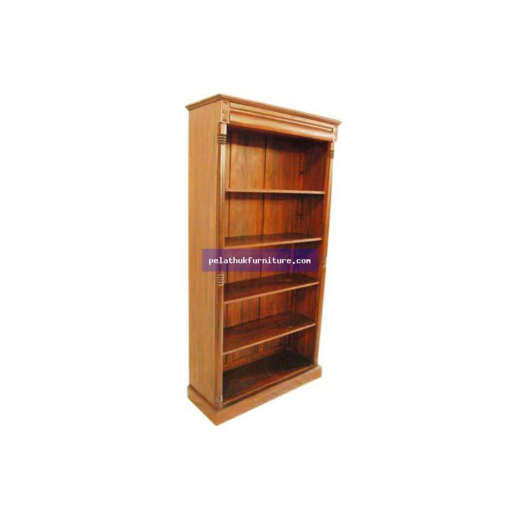 Victorian Open Front Bookcase Tall Indonesia Furniture