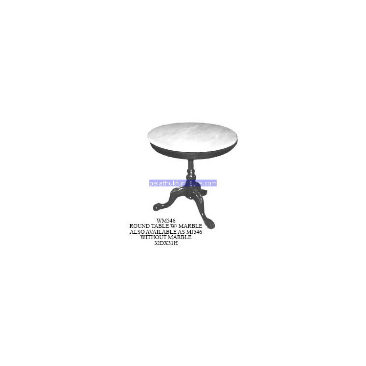 Round Table With Marble B Indonesia Furniture