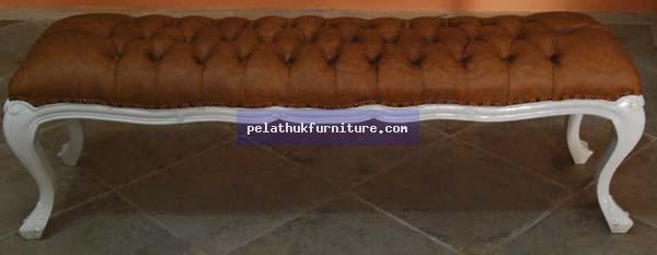 White Ivory Stool Indonesia Furniture