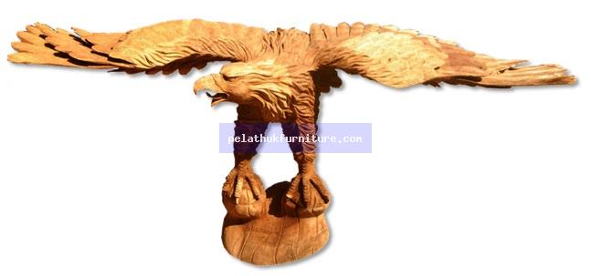 Wooden Eagle Statue Indonesia Furniture