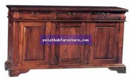mahogany 3 Door Buffet Indonesia Furniture