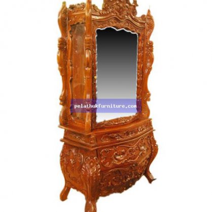 1 Door Bombe Baroque Cabinet Antique Reproductions  Cabinets, Bookcases, Sideboards  Indonesia Furniture