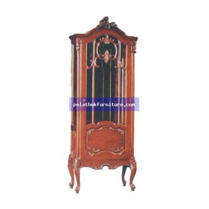 1 Door Dsplay Cabinet Antique Reproductions  Cabinets, Bookcases, Sideboards  Indonesia Furniture