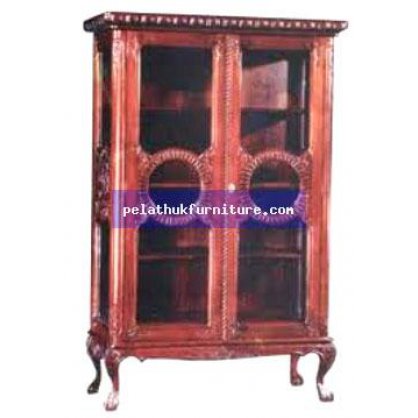 2 Door CHina Cabinet. Antique Reproductions  Cabinets, Bookcases, Sideboards  Indonesia Furniture