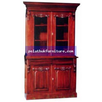 2 Door Victorian Bookcase. Antique Reproductions  Cabinets, Bookcases, Sideboards  Indonesia Furniture