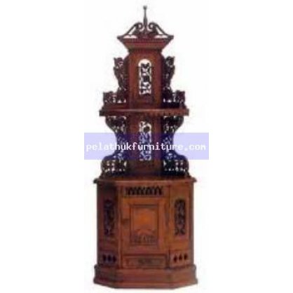 Open Shelves Corner Cabinet  Antique Reproductions  Cabinets, Bookcases, Sideboards  Indonesia Furniture