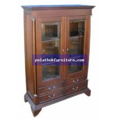 4 Drawer Pillar Cabinet Antique Reproductions  Cabinets, Bookcases, Sideboards  Indonesia Furniture