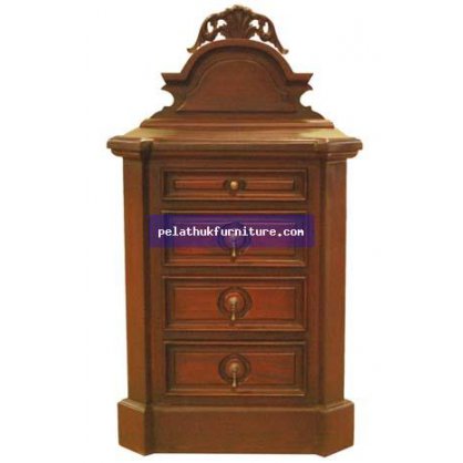 4 Drawer Victorian Nitestand  Antique Reproductions  Bedside Chests Indonesia Furniture