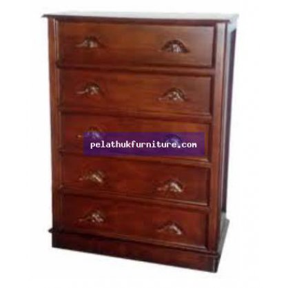 5 Drawer Victorian Chest Antique Reproductions  Bedside Chests Indonesia Furniture