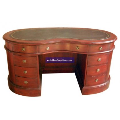 9 Drawer Peanut Writing Desk Antique Reproductions  Desks, Bureaus and Writing Tables Indonesia Furniture