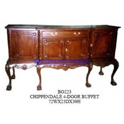 Chippendale 4 Door Buffet Indonesia Furniture