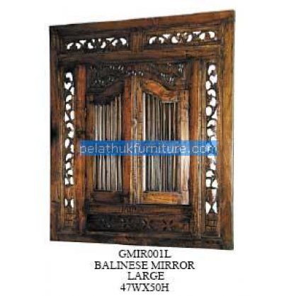 Balinese Mirror large Antique Reproductions   Indonesia Furniture