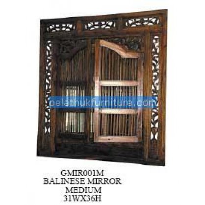 Balinese Mirror Medium Antique Reproductions   Indonesia Furniture