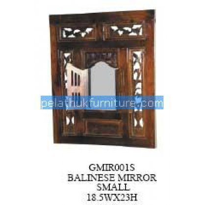 Balinese Mirror Small Antique Reproductions   Indonesia Furniture