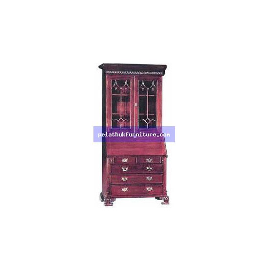 Bureau with Bookcase . Antique Reproductions  Cabinets, Bookcases, Sideboards  Indonesia Furniture