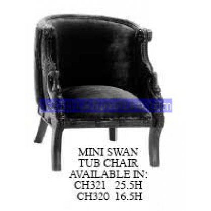 Mini Swan Tub Chair Antique Reproductions   Indonesia Furniture