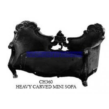Heavy Carved Mini Sofa Antique Reproductions   Indonesia Furniture