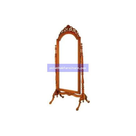 Carved Cheval Mirror . Antique Reproductions  Dressing Tables and Mirrors Indonesia Furniture