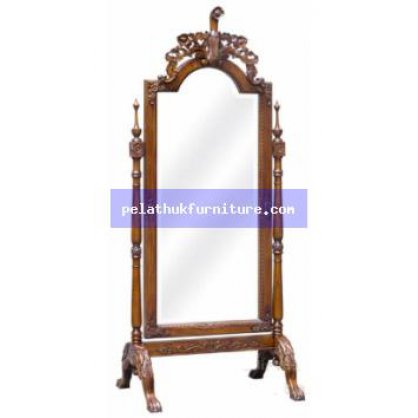Carved Cheval Mirror A Antique Reproductions  Dressing Tables and Mirrors Indonesia Furniture