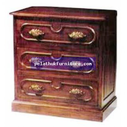 Chest 3 Drawer Antique Reproductions  Bedside Chests Indonesia Furniture