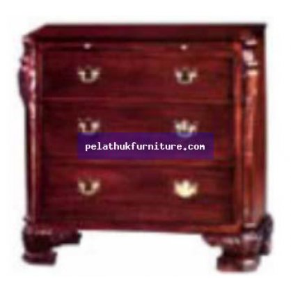 Chippendale 3 Drawer Chest with Tray Antique Reproductions  Cabinets, Bookcases, Sideboards  Indonesia Furniture