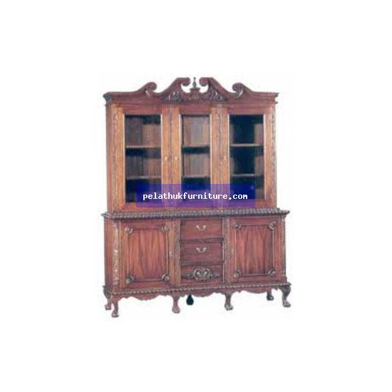 Chippendale China Cabinet . Antique Reproductions  Cabinets, Bookcases, Sideboards  Indonesia Furniture