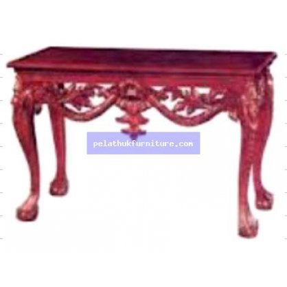 Chippendale Console with Marble Antique Reproductions  Side Tables, Small Tables and Consoles Indonesia Furniture