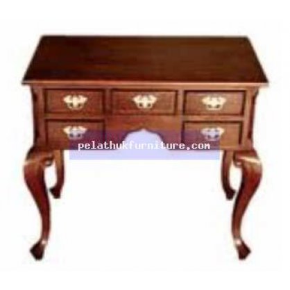 Chippendale Plain Leg Lowboy Antique Reproductions  Cabinets, Bookcases, Sideboards  Indonesia Furniture