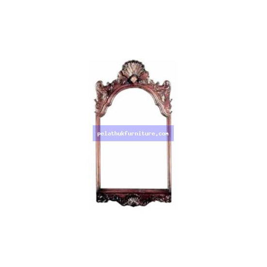 Chippendale Shell Carved Mirror . Antique Reproductions  Dressing Tables and Mirrors Indonesia Furniture