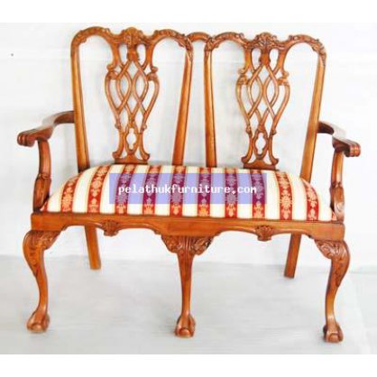 Chippendale Two Seater. Antique Reproductions  Chairs, Stools and Sofas Indonesia Furniture