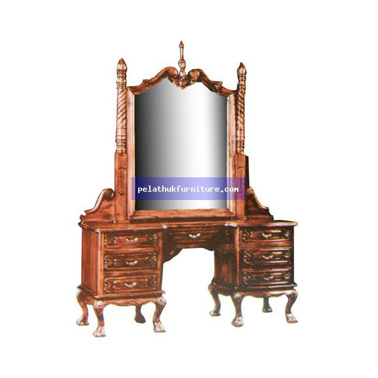 Chippendale vanity dressing Table . Antique Reproductions  Dressing Tables and Mirrors Indonesia Furniture