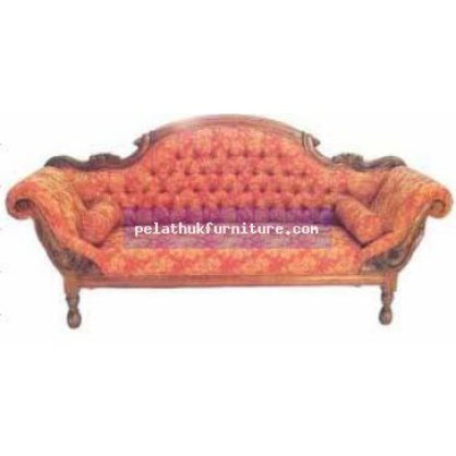 Colonial Double Ended Couch Antique Reproductions  Chairs, Stools and Sofas Indonesia Furniture