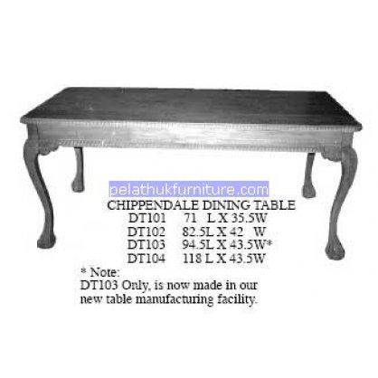 Chippendale Dinning Table Antique Reproductions   Indonesia Furniture