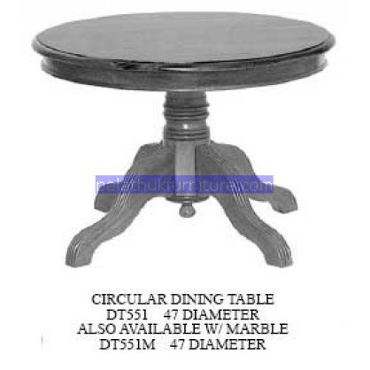 Circular Dinning Table Antique Reproductions   Indonesia Furniture