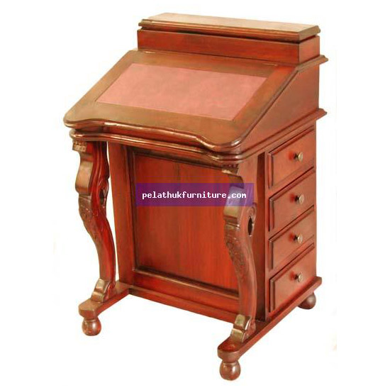 Davenport Desk . Antique Reproductions  Desks, Bureaus and Writing Tables Indonesia Furniture