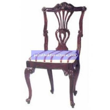 Dining Chair with Lyre Design Antique Reproductions  Chairs, Stools and Sofas Indonesia Furniture