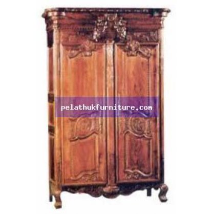 French Armoire B Antique Reproductions  Armoires Indonesia Furniture