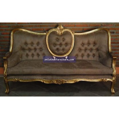 Gold Frame Sofa Gold and Silver Leaf Finish  Chairs and Sofas Indonesia Furniture